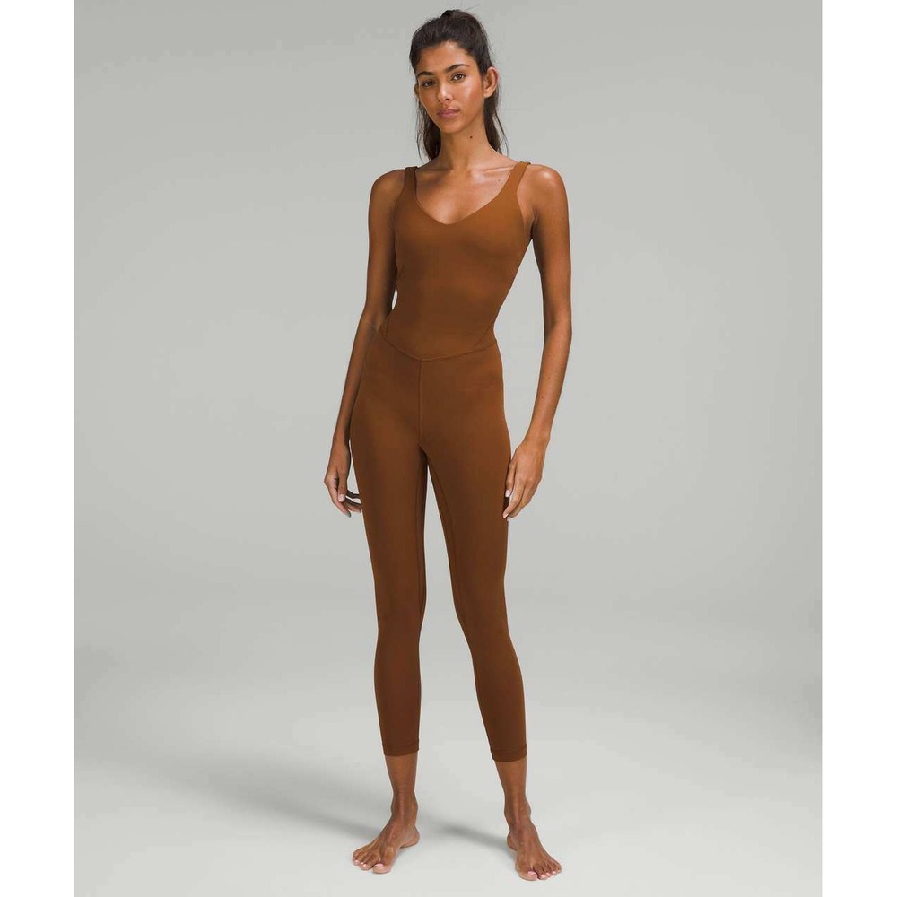 Lululemon Align Bodysuit 25 Nulu Roasted Brown W1DSIS Yoga One Piece Size 6
